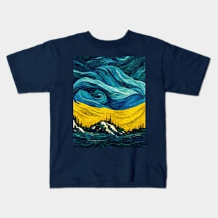 Illustrations inspired by Vincent van Gogh Kids T-Shirt